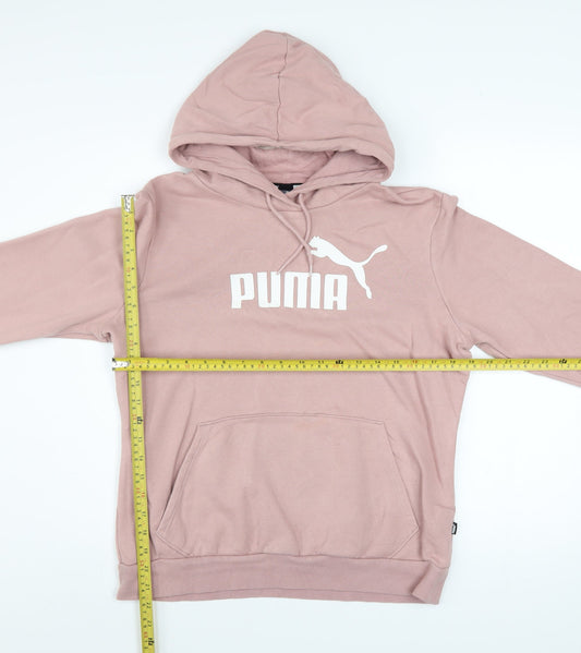 Womens UK Size M PUMA Pink Pullover Hoodie
