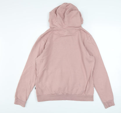 Womens UK Size M PUMA Pink Pullover Hoodie