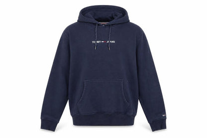 Mens UK Size M Tommy Jeans Blue Pullover Hoodie