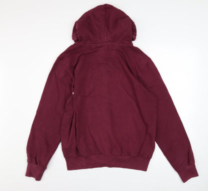 Mens UK Size M Lee Cooper Red Full Zip Hoodie