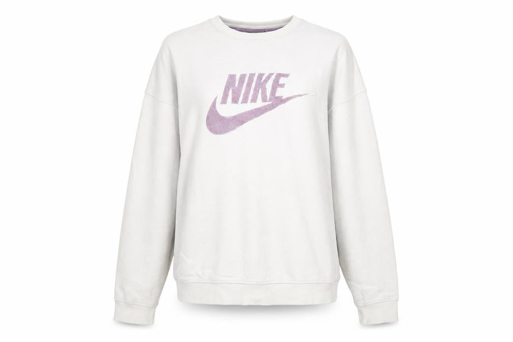 Womens UK Size L Nike Beige Pullover Sweatshirt