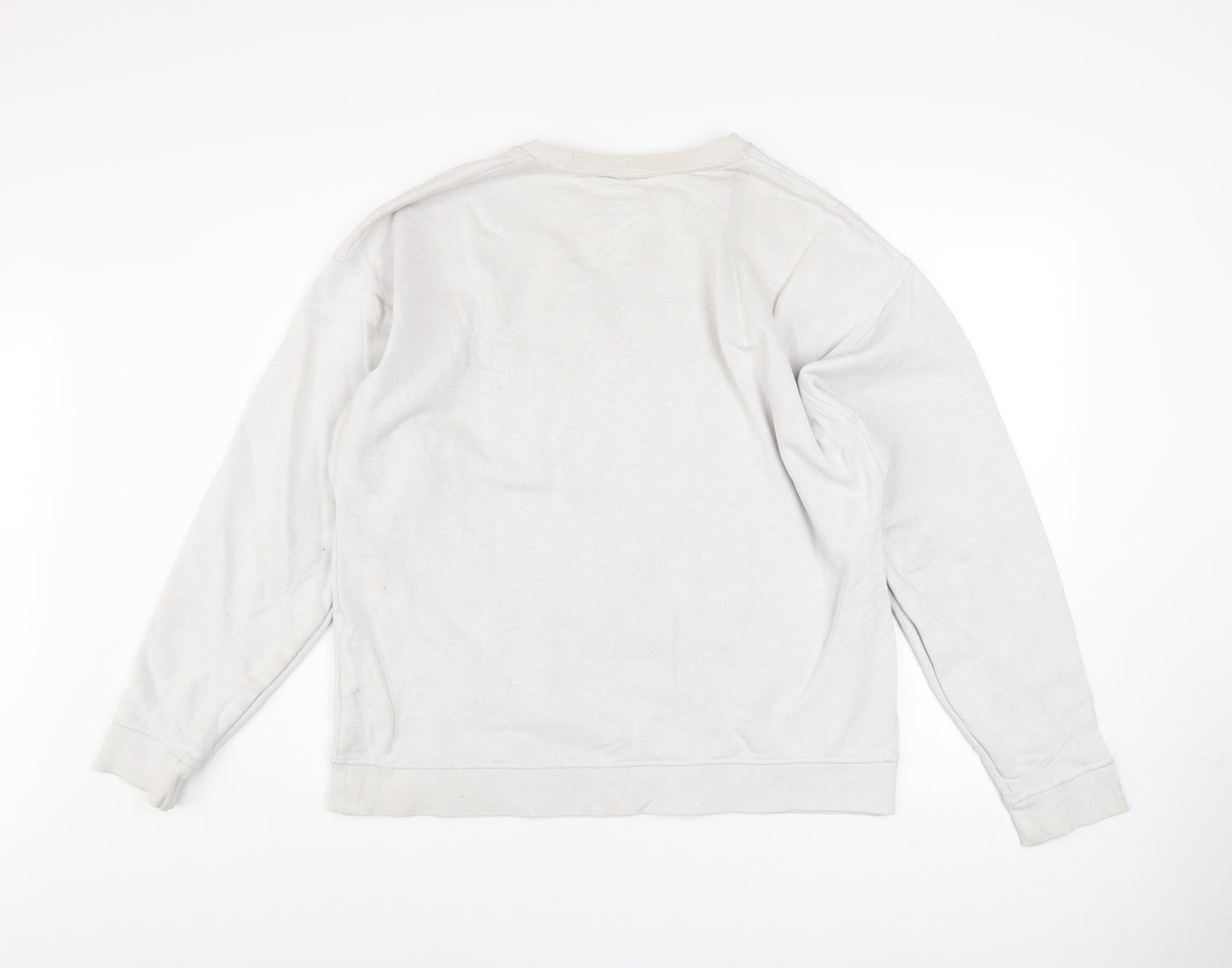 Womens UK Size L Nike Beige Pullover Sweatshirt