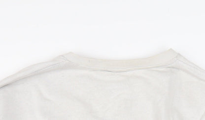 Womens UK Size L Nike Beige Pullover Sweatshirt