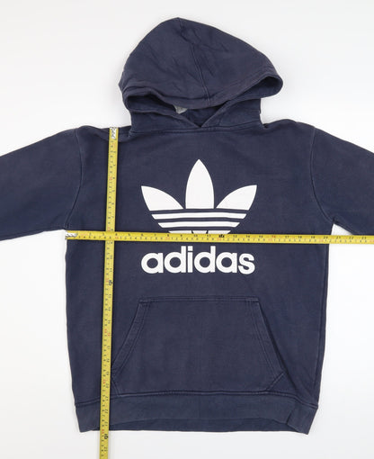 Mens UK Size S adidas Blue Pullover Hoodie