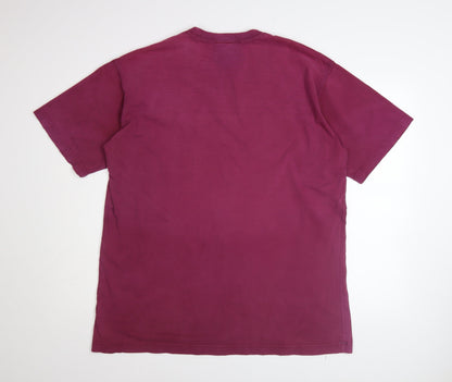 Mens UK Size XL adidas Purple  T-Shirt