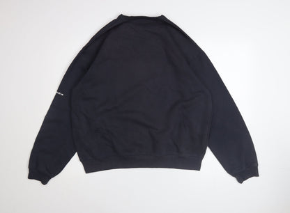 Mens UK Size L Reebok Black Pullover Sweatshirt