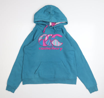 Womens UK Size 14 Canterbury Blue Pullover Hoodie