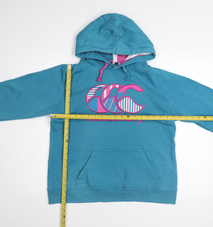Womens UK Size 14 Canterbury Blue Pullover Hoodie