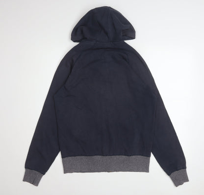 Mens UK Size M Original Penguin Blue Full Zip Hoodie
