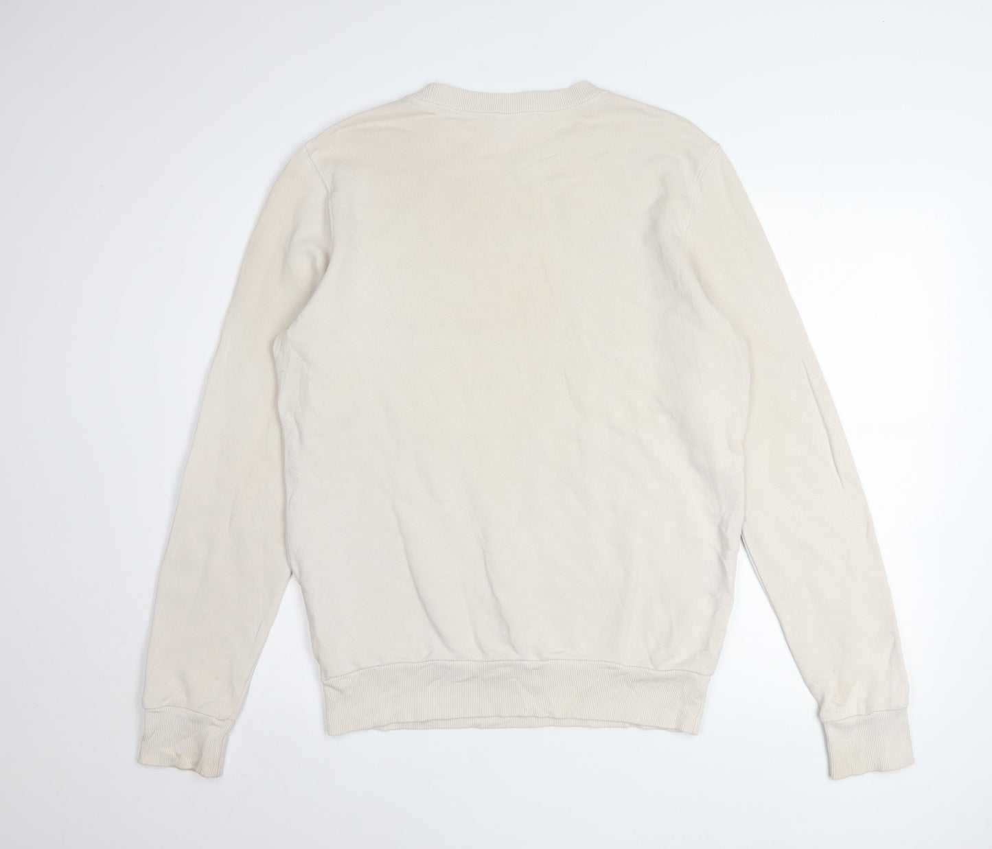 Womens UK Size S Reebok Beige Pullover Sweatshirt