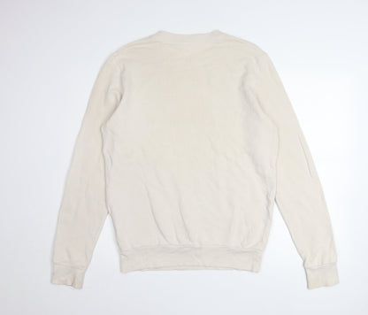 Womens UK Size S Reebok Beige Pullover Sweatshirt