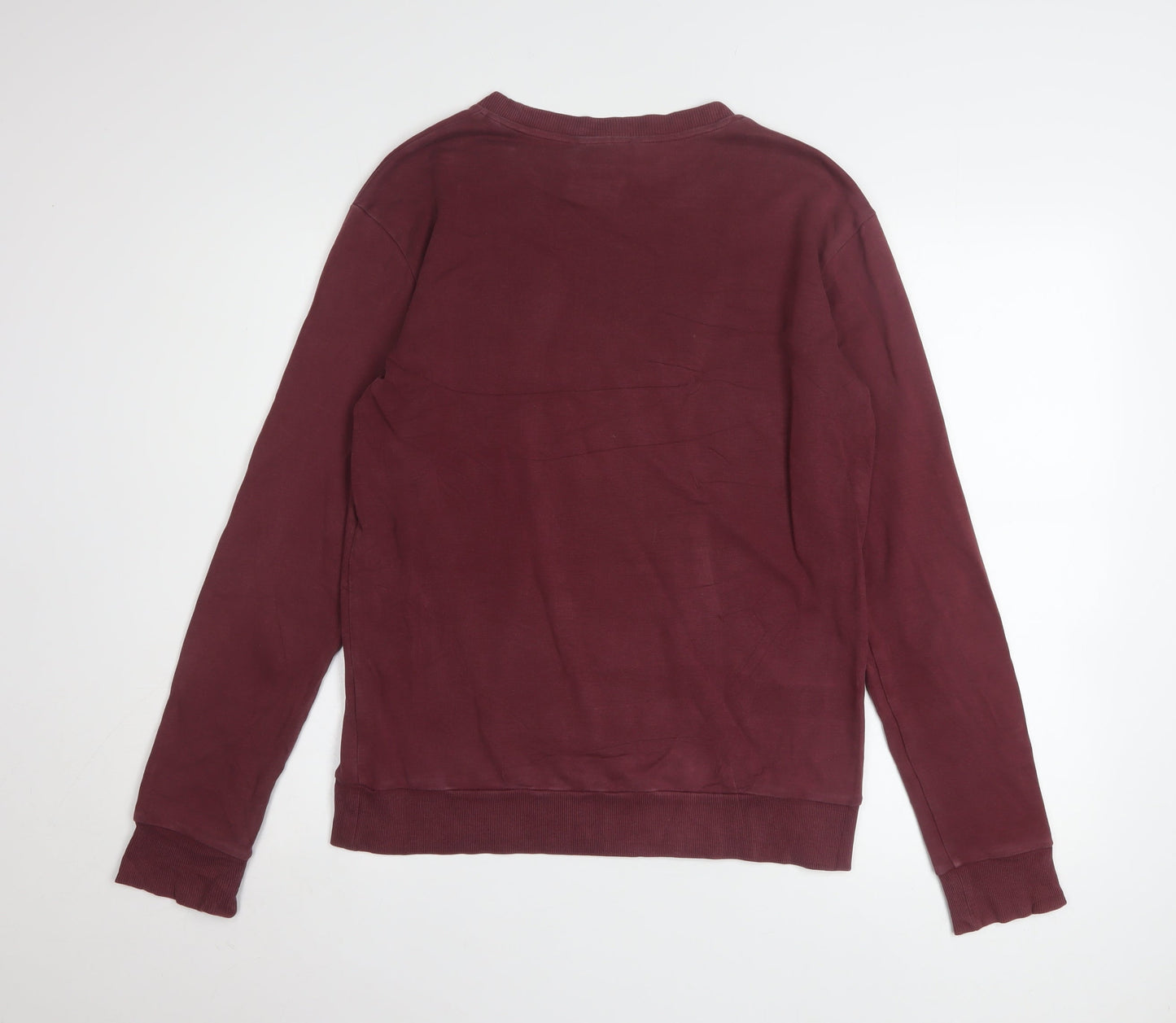 Unisex Adults UK Size S HUGO BOSS Red Pullover Sweatshirt
