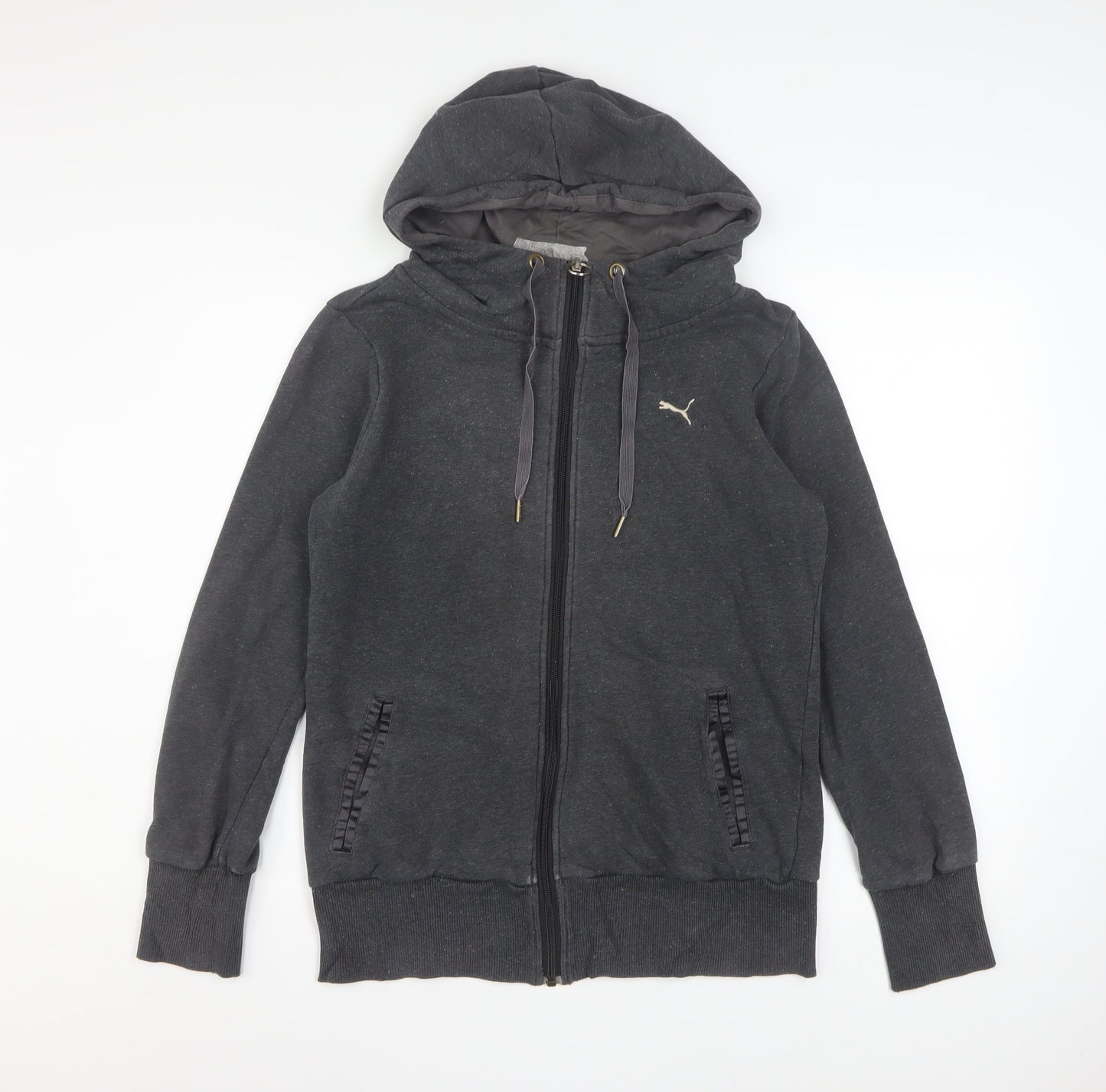Womens UK Size 12 PUMA Grey Full Zip Hoodie