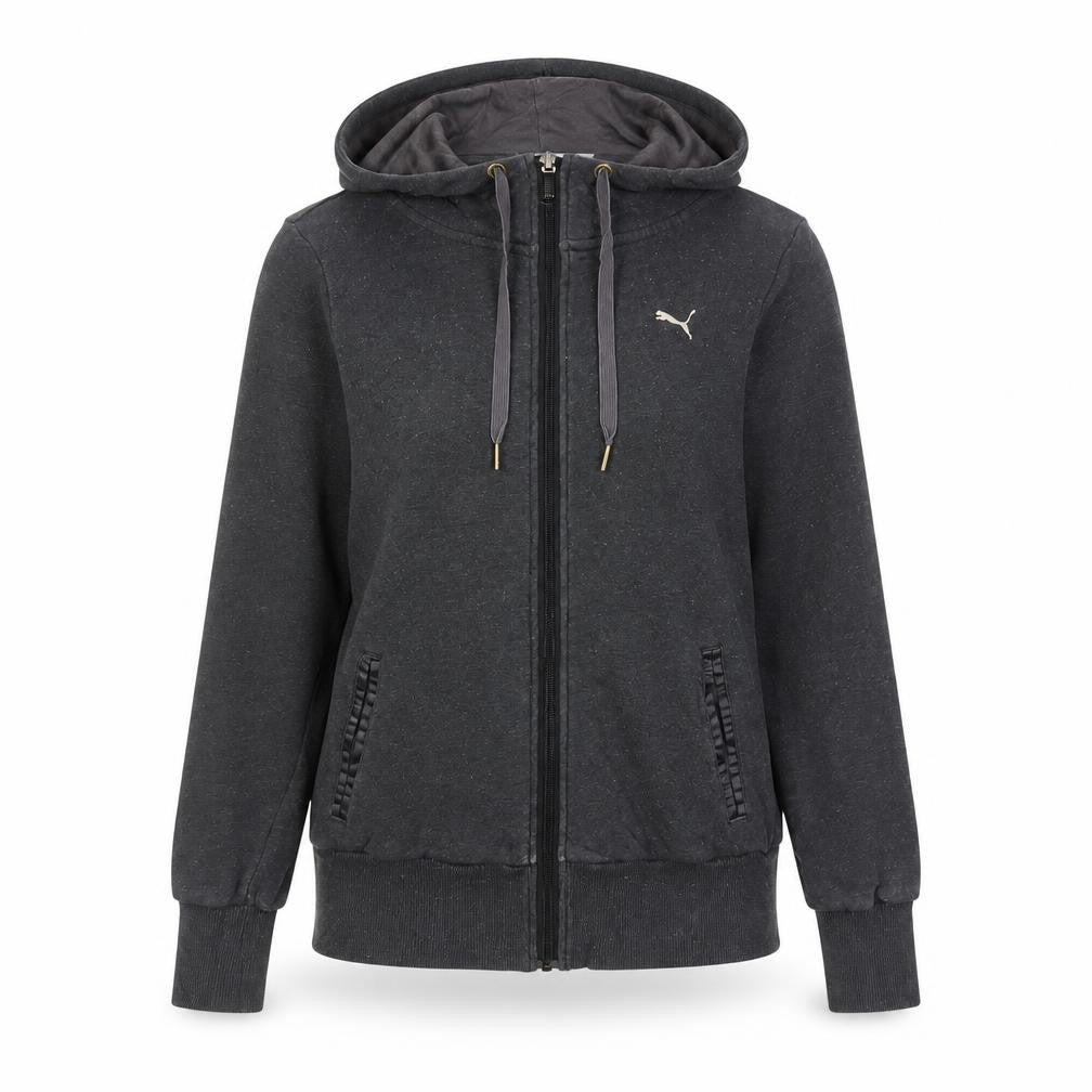 Womens UK Size 12 PUMA Grey Full Zip Hoodie
