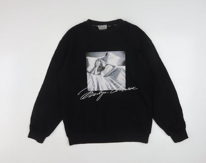 Womens UK Size 8 Miss Sixty Black Pullover Sweatshirt
