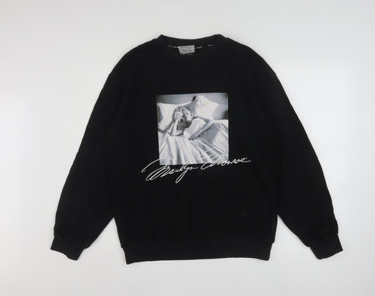 Womens UK Size 8 Miss Sixty Black Pullover Sweatshirt
