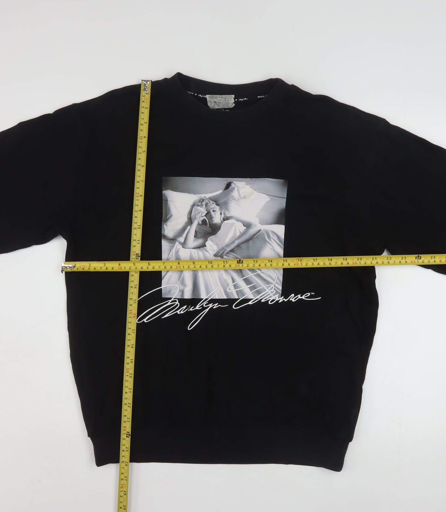 Womens UK Size 8 Miss Sixty Black Pullover Sweatshirt