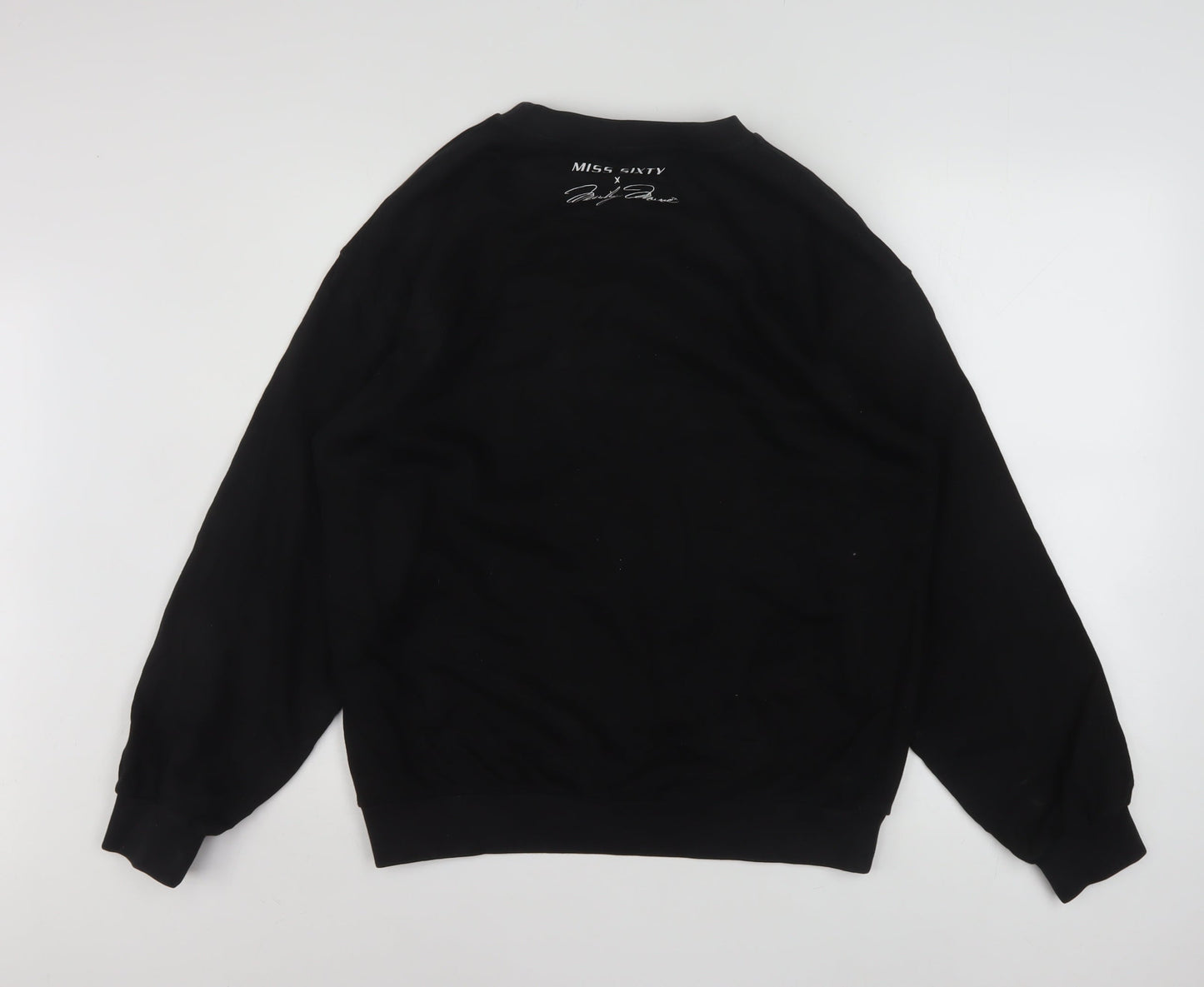 Womens UK Size 8 Miss Sixty Black Pullover Sweatshirt