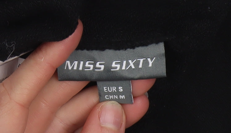 Womens UK Size 8 Miss Sixty Black Pullover Sweatshirt