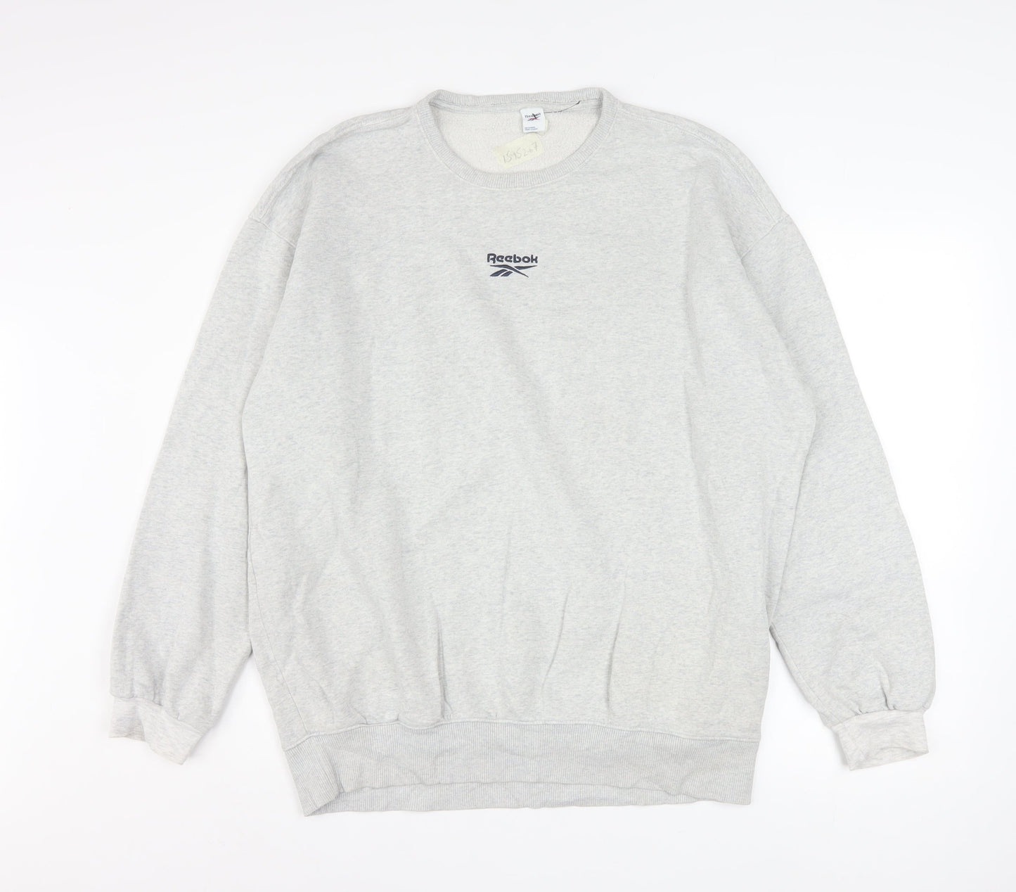 Mens UK Size M Reebok Grey Pullover Sweatshirt