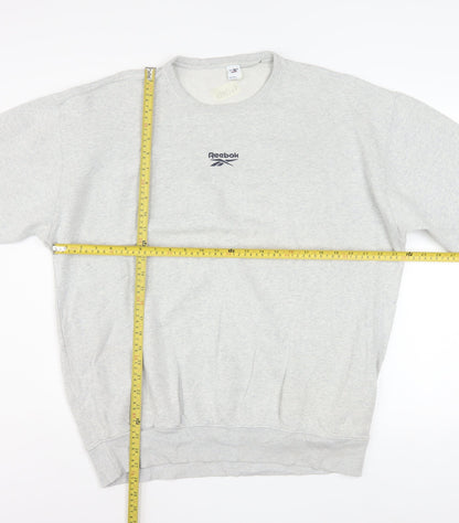 Mens UK Size M Reebok Grey Pullover Sweatshirt
