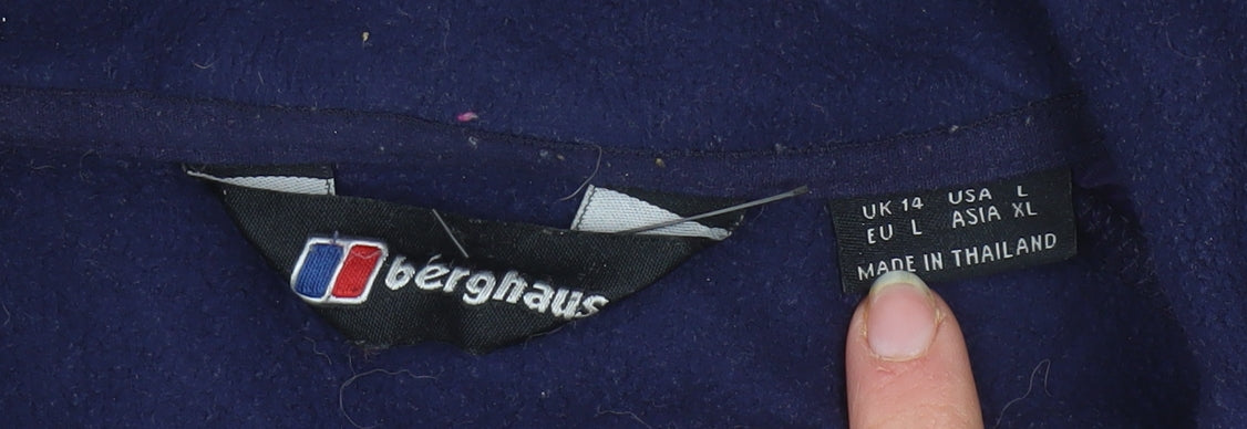 Womens UK Size 14 Berghaus Blue Hiking Walking Outdoor Gym & Training Jacket
