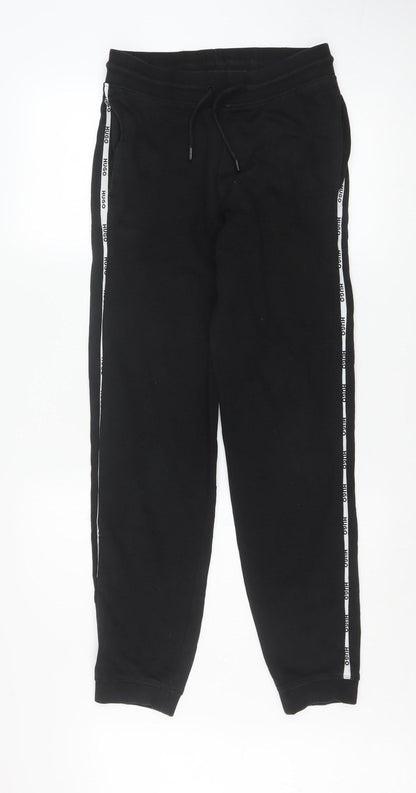 Mens UK Size XS Hugo Regular Fit Jogger Black Trousers