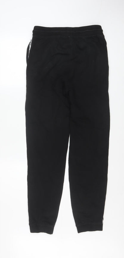 Mens UK Size XS Hugo Regular Fit Jogger Black Trousers