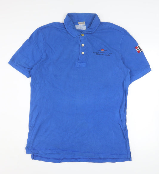 Mens UK Size L Napapijri Cotton Polo Shirt