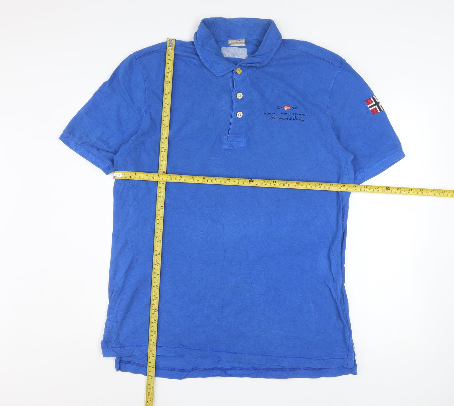 Mens UK Size L Napapijri Cotton Polo Shirt