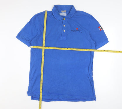 Mens UK Size L Napapijri Cotton Polo Shirt