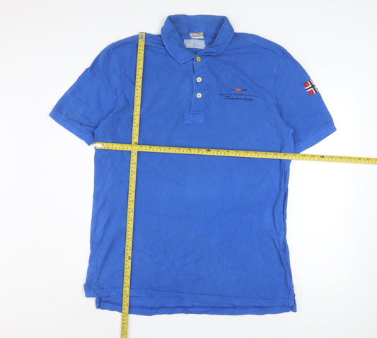 Mens UK Size L Napapijri Cotton Polo Shirt
