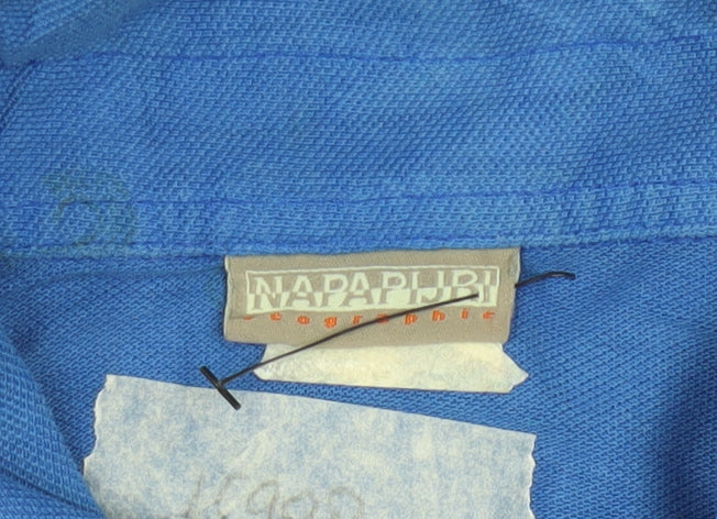 Mens UK Size L Napapijri Cotton Polo Shirt