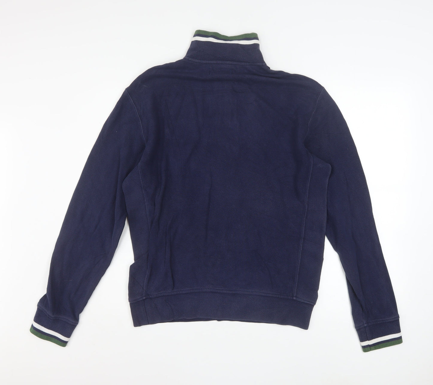 Mens UK Size S Polo Ralph Lauren Blue Henley Sweatshirt