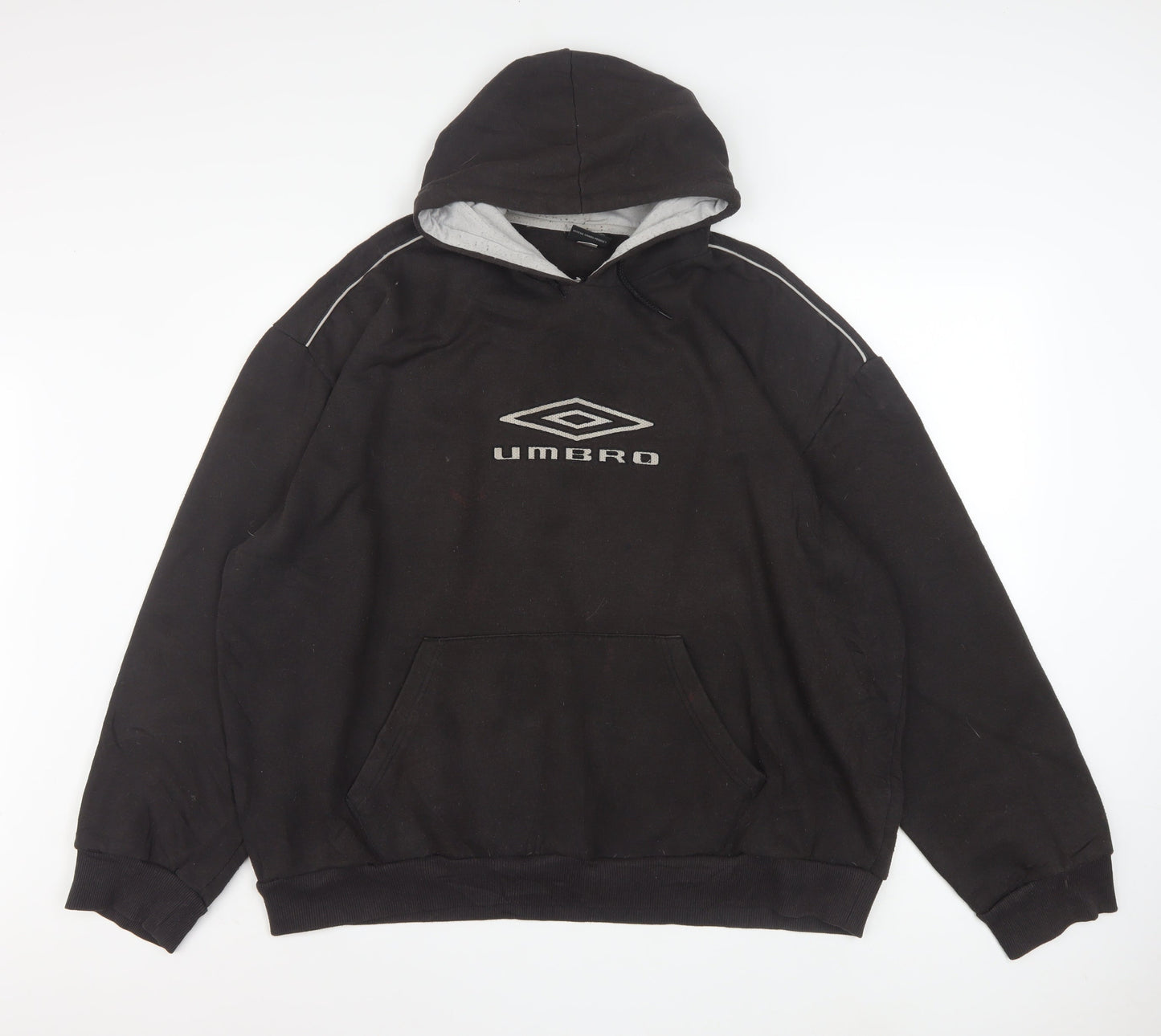 Mens UK Size 2XL Umbro Black Pullover Hoodie