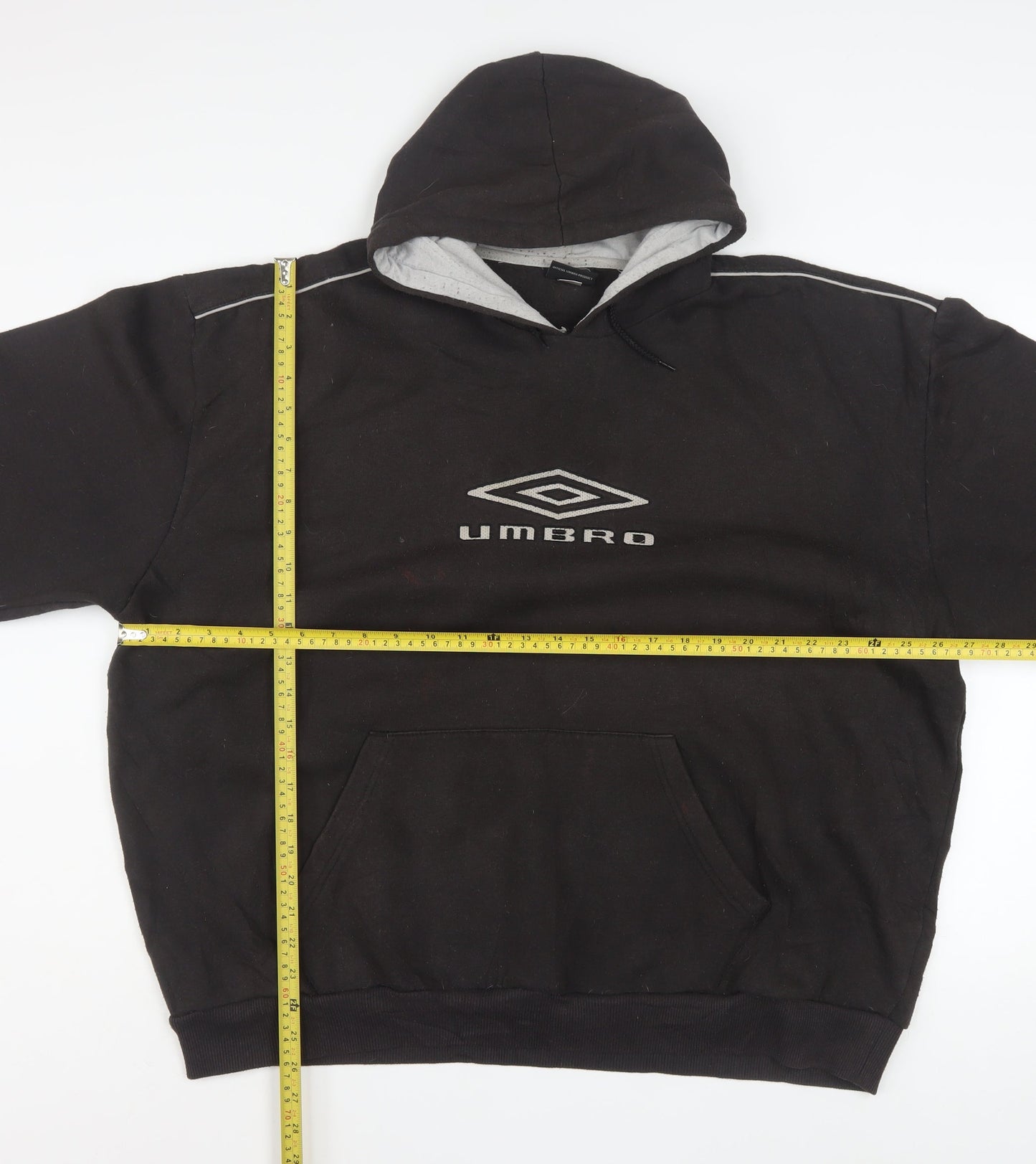 Mens UK Size 2XL Umbro Black Pullover Hoodie