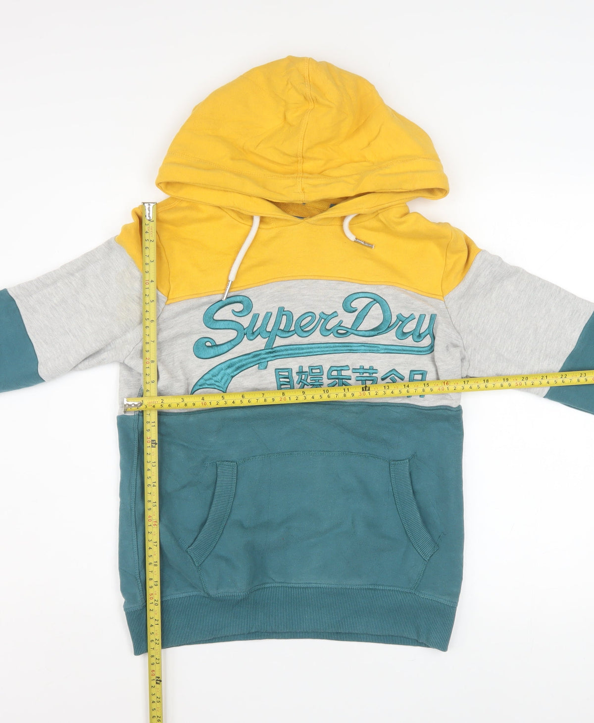 Womens UK Size 12 Superdry Multicoloured Pullover Hoodie