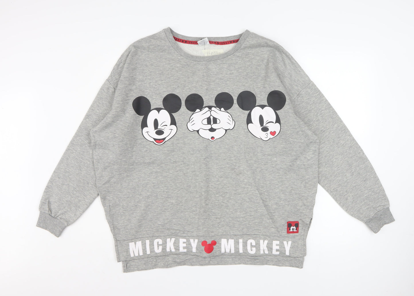 Womens UK Size 12/14 Primark Grey Pullover Sweatshirt