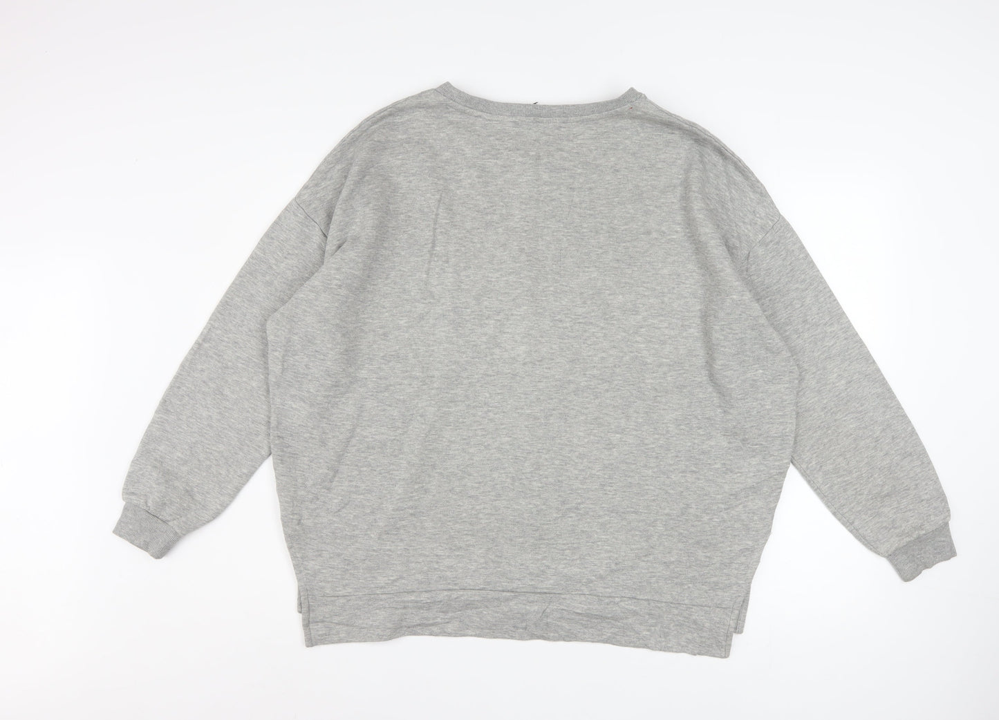 Womens UK Size 12/14 Primark Grey Pullover Sweatshirt