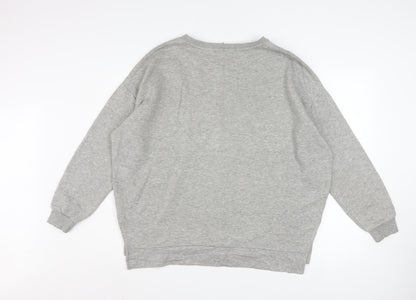 Womens UK Size 12/14 Primark Grey Pullover Sweatshirt