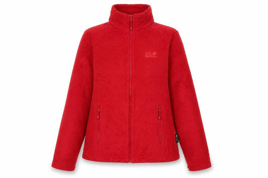 Womens UK Size 10 Jack Wolfskin Red Hiking Walking Outdoor Jacket