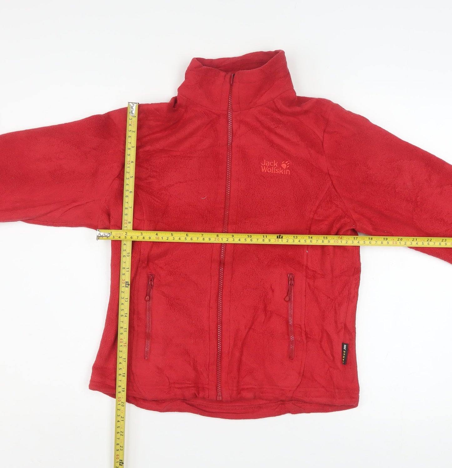 Womens UK Size 10 Jack Wolfskin Red Hiking Walking Outdoor Jacket