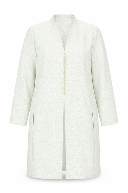 Womens UK Size 16 Frank Usher Ivory Overcoat