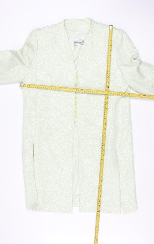 Womens UK Size 16 Frank Usher Ivory Overcoat