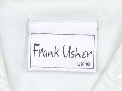 Womens UK Size 16 Frank Usher Ivory Overcoat