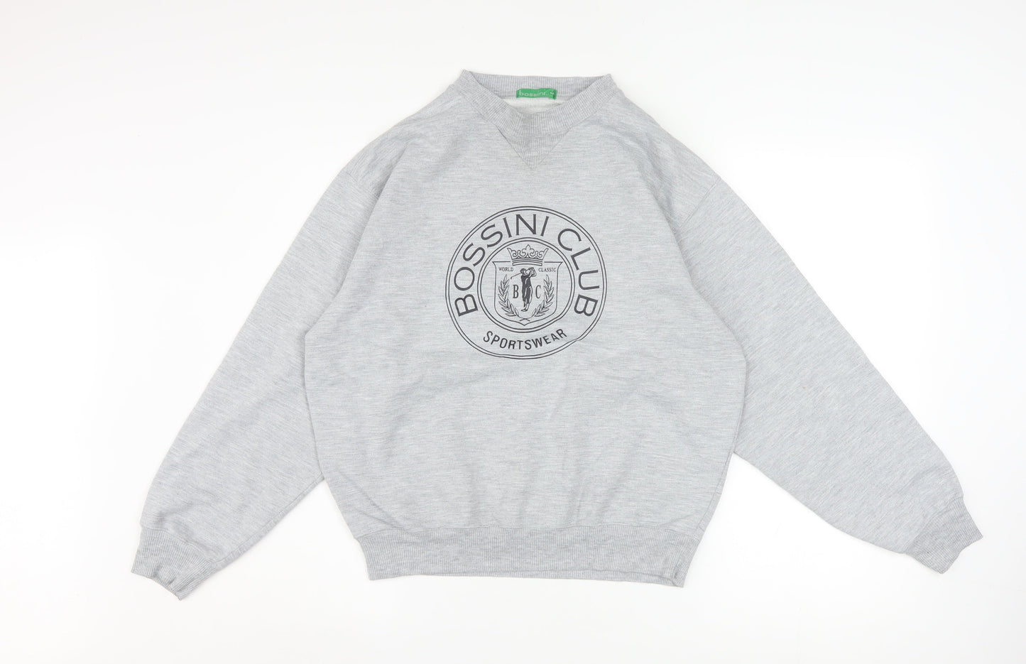 Womens UK Size M Bossini Grey Pullover Sweatshirt