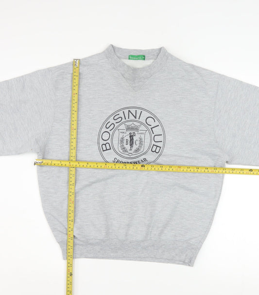 Womens UK Size M Bossini Grey Pullover Sweatshirt