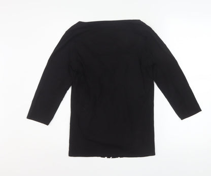 Marks and Spencer Women Black 3/4 Sleeve Camisole Blouse Size 14