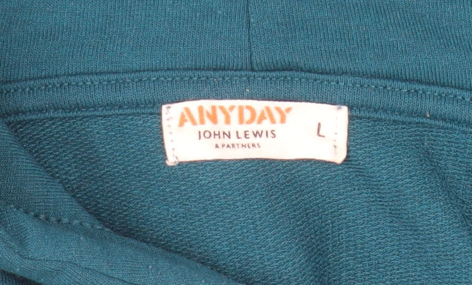 Womens UK Size L John Lewis Blue Pullover Hoodie