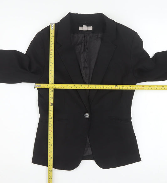 Womens UK Size 8 H&M Regular Black Blazer